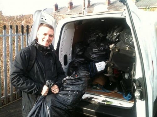 Matt with some litter