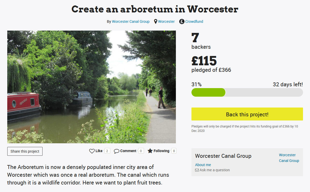 Create an Arboretum in Worcester