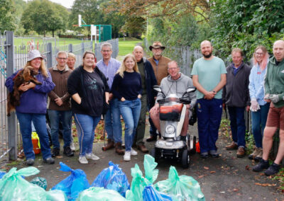 Litter pickers in September 2023
