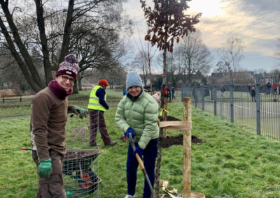 Tree planting in Lansdowne Park