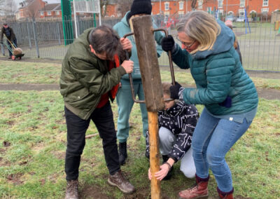 Tree planting in Lansdowne Park